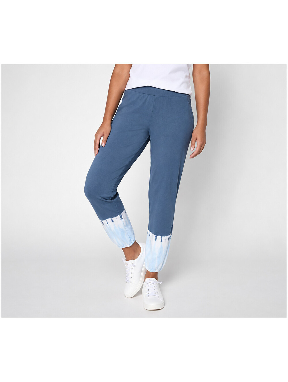 Anybody Petite Cozy Jersey Tye Dye Jogger Medium Indigo, Petite X-Small